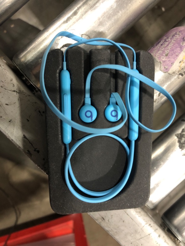 Photo 2 of Beats Flex in Blue with Apple 20W USB-C Power Adapter Flame Blue Beats Flex + Power Adapter **DOES NOT INCLUDE BOX**