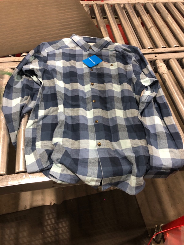 Photo 2 of Columbia Men's Cornell Woods Flannel Long Sleeve Shirt Dark Mountain Buffalo Check, XLT