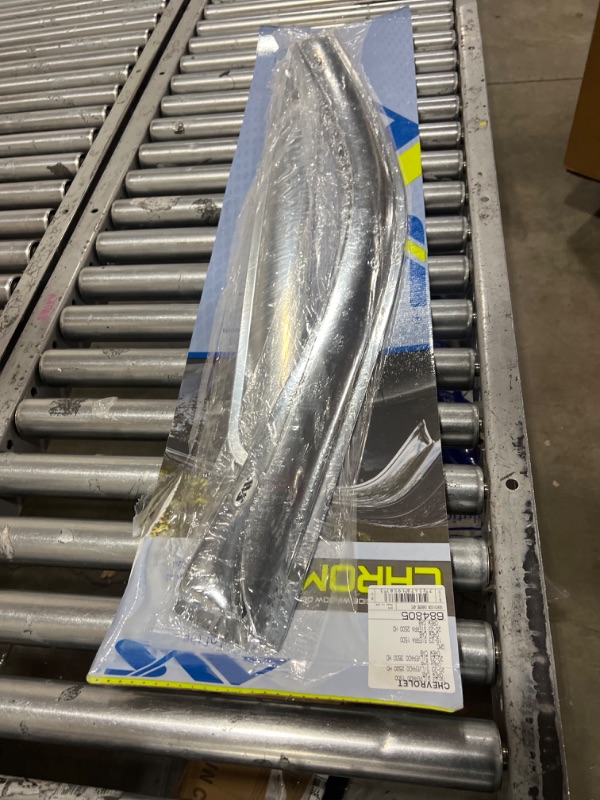 Photo 1 of Auto Ventshade [AVS] Outside Mount Ventvisor | 2019 - 2023 Chevrolet/GMC Silverado/Sierra 1500 Crew Cab, 2020 - 2023 Silverado/Sierra 2500 HD/3500 HD Crew Cab- Chrome, 4 pc | 684805 Outside Mount - Chrome