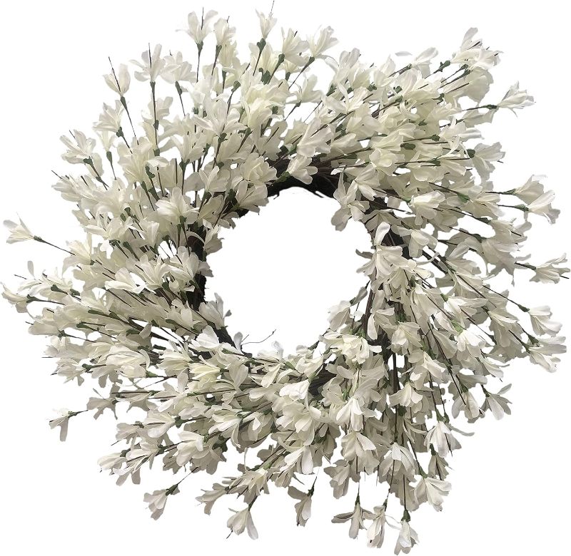 Photo 1 of 24 Inch Winter Front Door Wreath Blossom