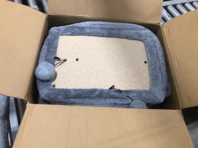 Photo 1 of Xin Three Layer Cat Tree with Cat Condo and Two Hammocks,Grey