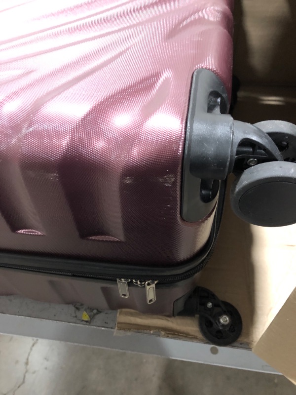 Photo 3 of DELSEY PARIS Alexis Lightweight Luggage, Large Expandable Spinner Double Wheel Hardshell Suitcases with TSA Lock, Burgundy, Checked-Large 29-Inch Checked-Large 29-Inch Burgundy