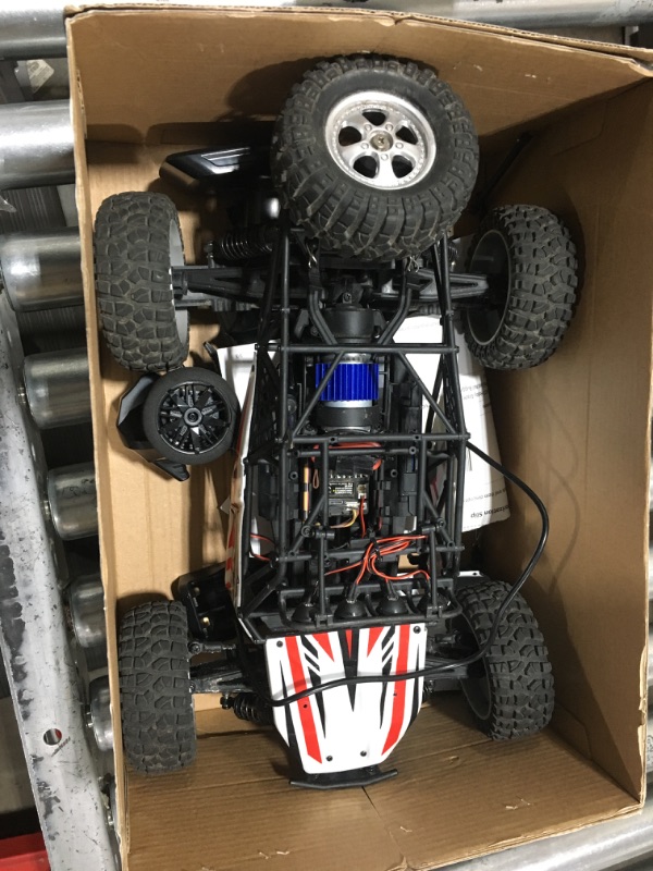 Photo 2 of BEZGAR HB121 Hobby Grade 1:12 Scale RC Trucks, 4WD High Speed 45 Km/h All Terrains Electric Toy Off Road Sand Rall Buggy RC Truck RC Monster Car with Rechargeable Batteries for Boys Kids and Adults White.