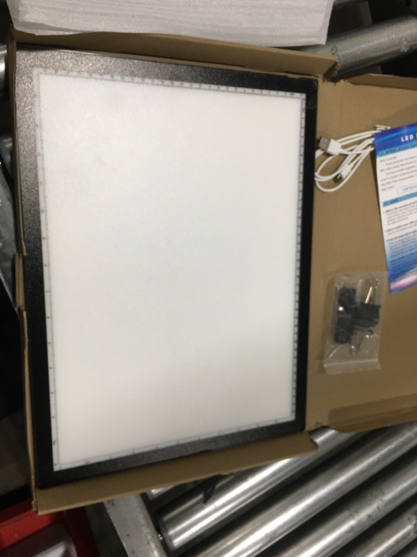 Photo 2 of Diamond Painting Light Pad A2 with UL Charger, Extra Large 25.6×18.9in Light Board for Drawing, Physical Buttons 9 Levels/Stepless Dimming,Super Bright Light Box for Tracing, Sketching,Weeding Vinyl A2-25.6×18.9 inchs