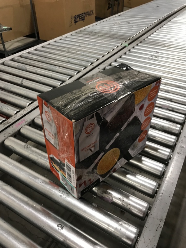 Photo 1 of MasterChef Krumkake Baker-Make 2 Homemade Pizzelle Like Cookies, Great for Cannoli Filling & Waffle Cones, Fun Nonstick Electric Iron Press Kitchen Appliance-Home Made Treats