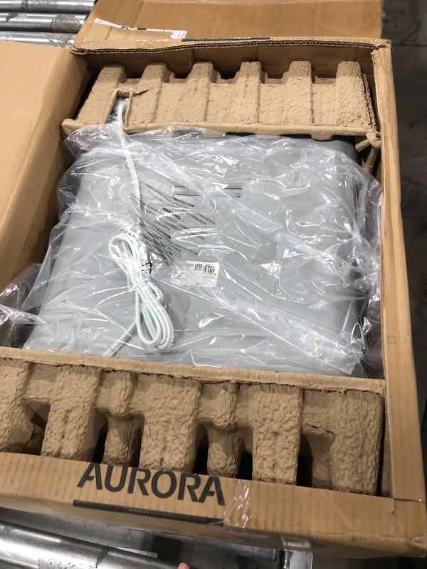 Photo 2 of Aurora AU1275MA Professional Grade 12-Sheet Micro-Cut Paper and CD/Credit Card Shredder/ 60 Minutes Continuous Run Time, White/Gray 12-Sheet Micro-cut/60-min Run Time Shredder