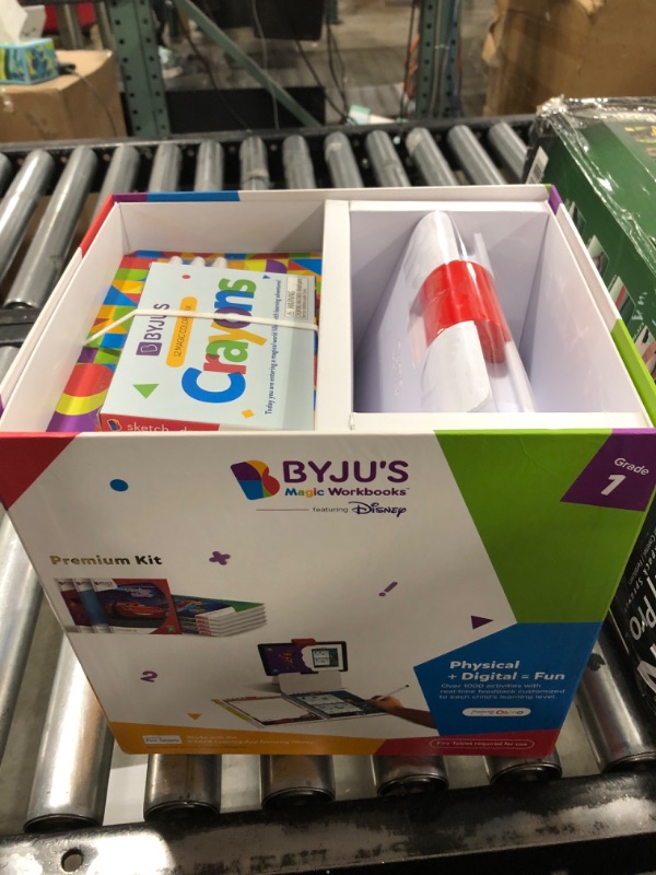 Photo 2 of BYJU’S Learning: Disney, 1st Grade Premium Edition (App + 8 Workbooks) Ages 5-7, Featuring Disney & Pixar Characters - Learn Reading, Addition/Subtraction, Writing & Phonics - Osmo Fire base included Fire Tablet 1st Grade