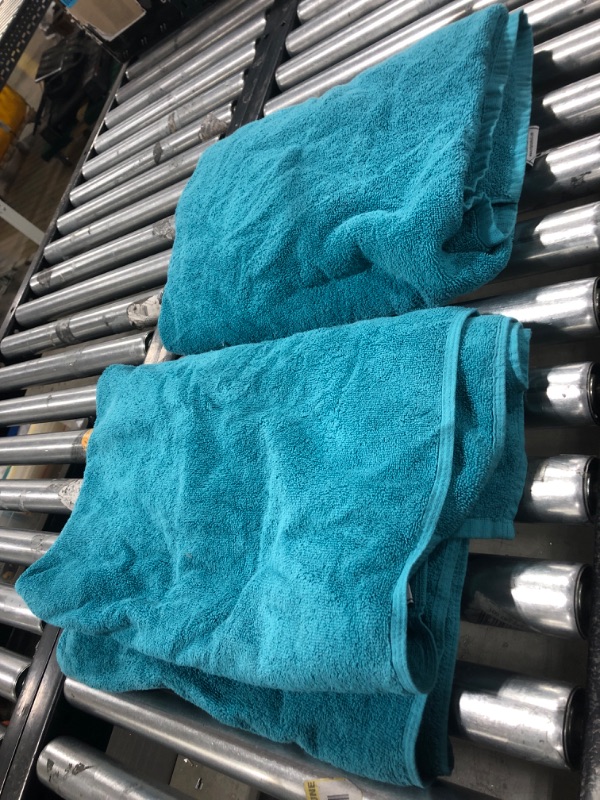 Photo 2 of 2 AQUA BLUE LONG TOWELS