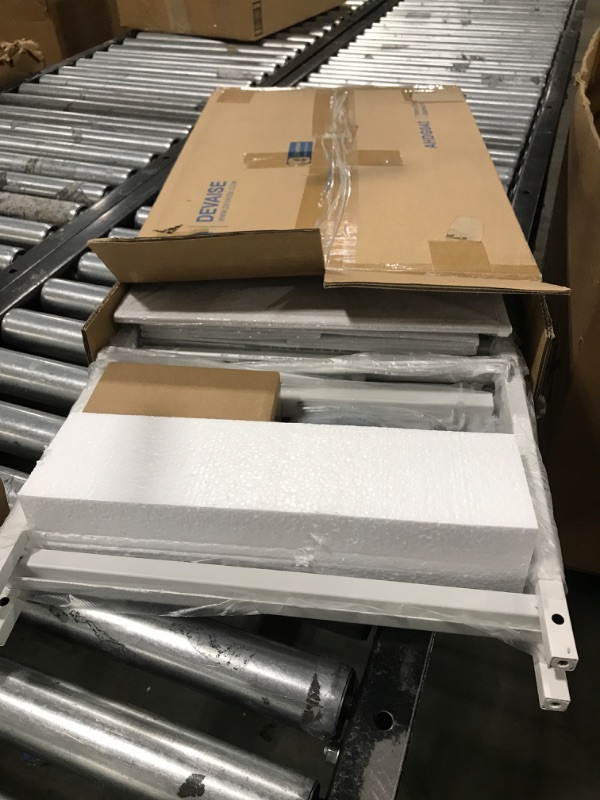 Photo 1 of DEVAISE 2 Drawer Mobile File Cabinet, Rolling Printer Stand with Open Storage Shelf, Fabric Vertical Filing Cabinet fits A4 or Letter Size for Home Office, White