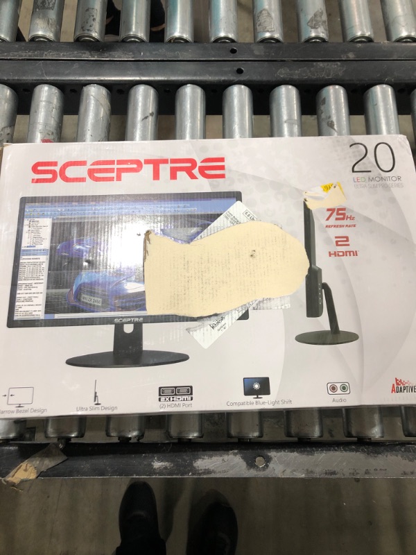 Photo 2 of Sceptre 20" 1600x900 75Hz Ultra Thin LED Monitor 2x HDMI VGA Built-in Speakers, Machine Black Wide Viewing Angle 170° (Horizontal) / 160° (Vertical) 20" 75Hz Monitor