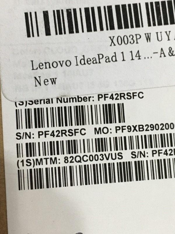 Photo 5 of **LOCKED**Lenovo IdeaPad 1 14 inch HD Browse Laptop for Students, Intel Core i3-1215U(6Cores, Up to 4.4GHz), 20GB DDR4 RAM. 1TB NVMe SSD, Fingerprint Reader, WiFi 6, Webcam, Type-A&C, HDMI, Win 11 S 20GB RAM | 1TB SSD I3-1215U