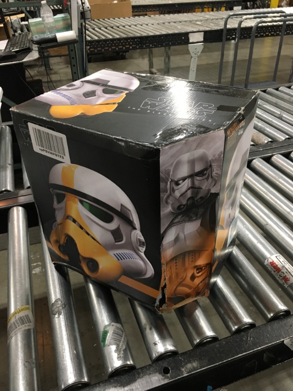 Photo 2 of Star Wars The Black Series The Mandalorian Artillery Stormtrooper Premium Electronic Helmet, Roleplay Collectible, Ages 14 and Up