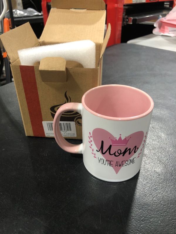 Photo 2 of Zenply Great Mothers Day Gifts for Mom from Daughter Son, Best Mom Mug, Mom Coffee Mug, 11 oz, Letter Printed Novelty Coffee Mugs Birthday Gifts for Mom, Mother's Day Gifts for Mom 