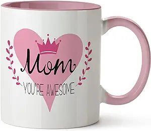 Photo 1 of Zenply Great Mothers Day Gifts for Mom from Daughter Son, Best Mom Mug, Mom Coffee Mug, 11 oz, Letter Printed Novelty Coffee Mugs Birthday Gifts for Mom, Mother's Day Gifts for Mom 