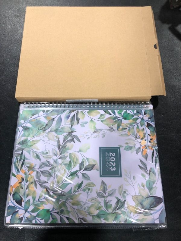 Photo 2 of Simple Planner 2023-2024 Academic Planner - ENSIGHT - 8.5" x 11" with Tabs, Weekly and Monthly Calendar, Business, Student or Personal Day Planner for Women with Storage Pockets, Notes Pages, Thick Paper Runs July 2023 - June 2024 (Floral) Floral New Edit