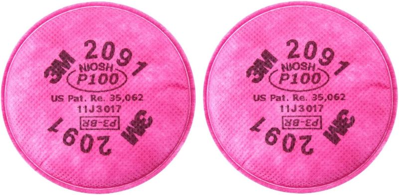 Photo 1 of 3M 2091 P100 Particulate Filter, 3 Pairs
