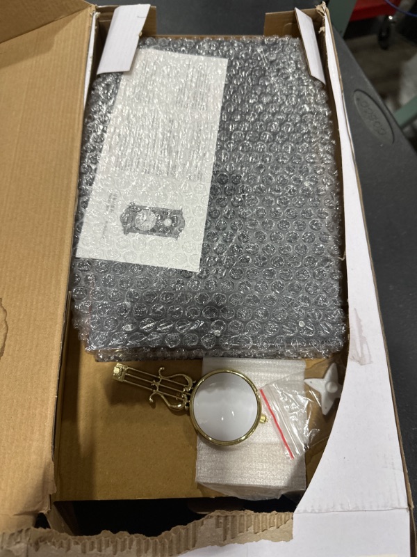 Photo 1 of jomparis Pendulum Wall Clock Retro Quartz Decorative Battery Operated Wall Clock for Living Room, Office, Home Decor(16 Inch, Bronze)