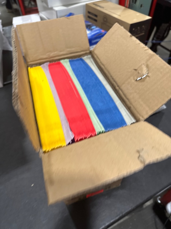 Photo 1 of Folders, Folders with Pockets, 2 Pocket Folders, Folders with Pockets Bulk, Holds 100 Sheets (50 per Pocket), Assorted Colors, Office Or School (100)
