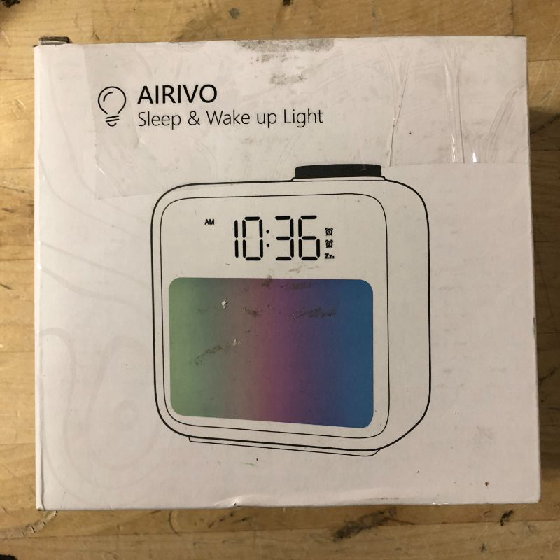 Photo 4 of AIRIVO Alarm Clock Lights, Cute Battery Alarm Clock for Bedrooms, 6 Scenes & White Noise Sync, Dual Alarms & Snooze, for Heavy Sleepers, Gifts for Kids Teens
