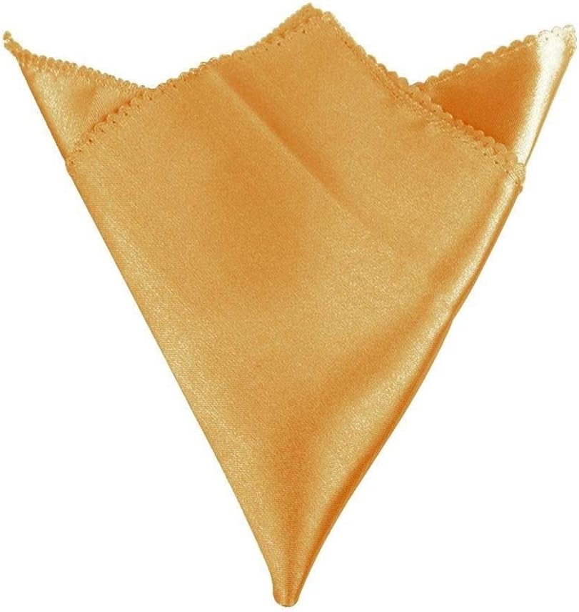 Photo 1 of 12" X 12" 10 PIECE CHAMPAGNE COLOR Satin Handkerchief Cloth Table Napkins