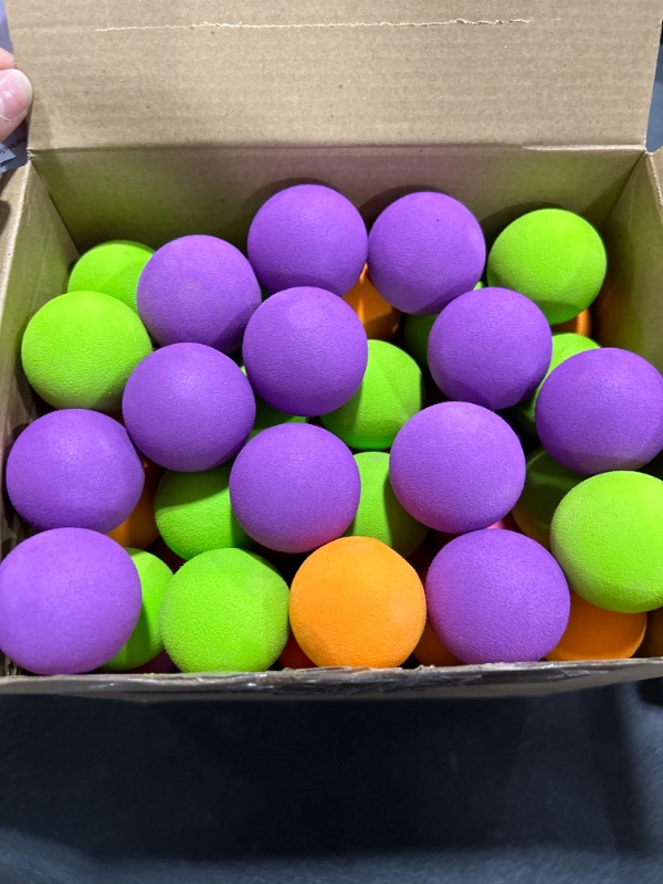 Photo 1 of 100 PCS MINI FOAM BALLS 7 COLORS