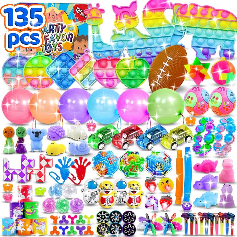 Photo 1 of 135pcs Party Favor for Kids3-5 4-8-12,Fidget Toys Pack,Goodie Bag Stuffer Christmas Gift Toys,Treasure Box Toys for Classroom Reward?Bulk Prize Box Toys,Christmas Stocking Stuffer Pinata Stuffers