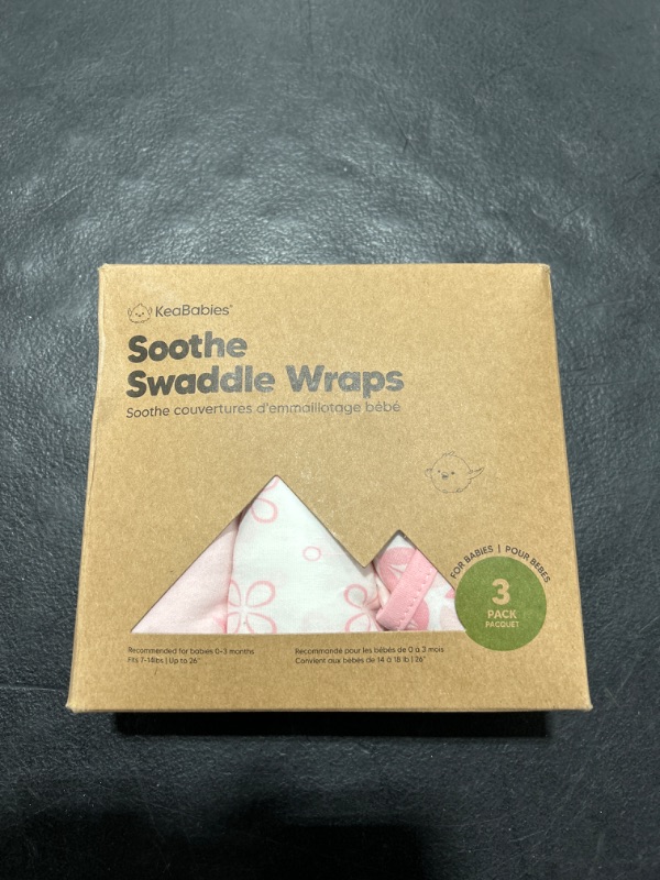 Photo 1 of 3-Pack Organic Baby Swaddle Sleep Sacks - Newborn Swaddle Sack - Ergonomic Baby Swaddles 0-3 Months - Baby Sleep Sack - Baby Swaddle Blanket Wrap - Baby Swaddle Sack - Baby Swaddle Wrap (Blossom)
