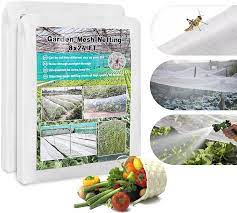 Photo 1 of 2 Pack Garden Netting 2.5*7.5Ft, Enhanced Ultra Fine Insect Netting for Garden Protection from Pest Mosquito Bird, Plants Cover, Row Covers Raised Bed Protection Net for Vegetables Fruit Flower Tree