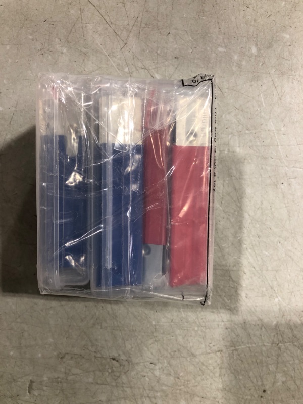 Photo 1 of Therwen 80 Pieces Retractable Box Cutter Mini Metal Utility Knife Functional Cardboard Cutter for Paper Boxes Packages Letters Cases Packs Opener Tools, Lock Ball Design, Red and Blue Colors