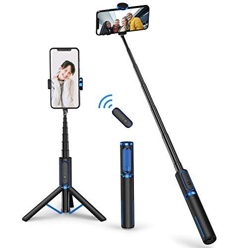 Photo 1 of ATUMTEK Selfie Stick Tripod, Extendable 3 in 1 Aluminum Bluetooth Selfie Stick with Wireless Remote and Tripod Stand for iPhone 13/13 Pro/12/11/11 Pro
