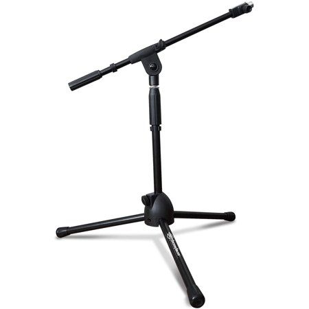 Photo 1 of AxcessAbles MS-101L Low Microphone Stand with Boom W/ Tripod Stand for Drums Percussion Amplifiers Orchestra and More
