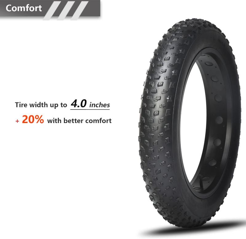 Photo 1 of 20x4.0/26x4.0 inch Fat Bike Tire 60TPI for Electric Bike Fat Bicycle Tire 4.0 inch Mountain Bike Tire 2 PACK
