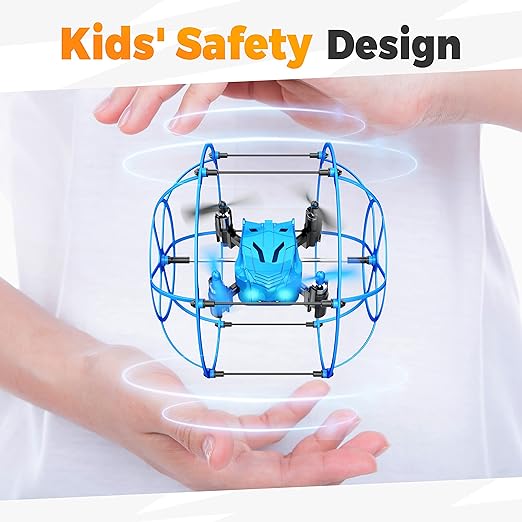 Photo 1 of BEZGAR HQ053 Remote Control Mini Drone for Kids - Remote Control Spherical Rolling Quadcopter 360 Degree Flip Christmas Birthday Gift Indoor Outdoor Toys for Boys Age 4 5 6 7 8-12 RC Drone Beginner
