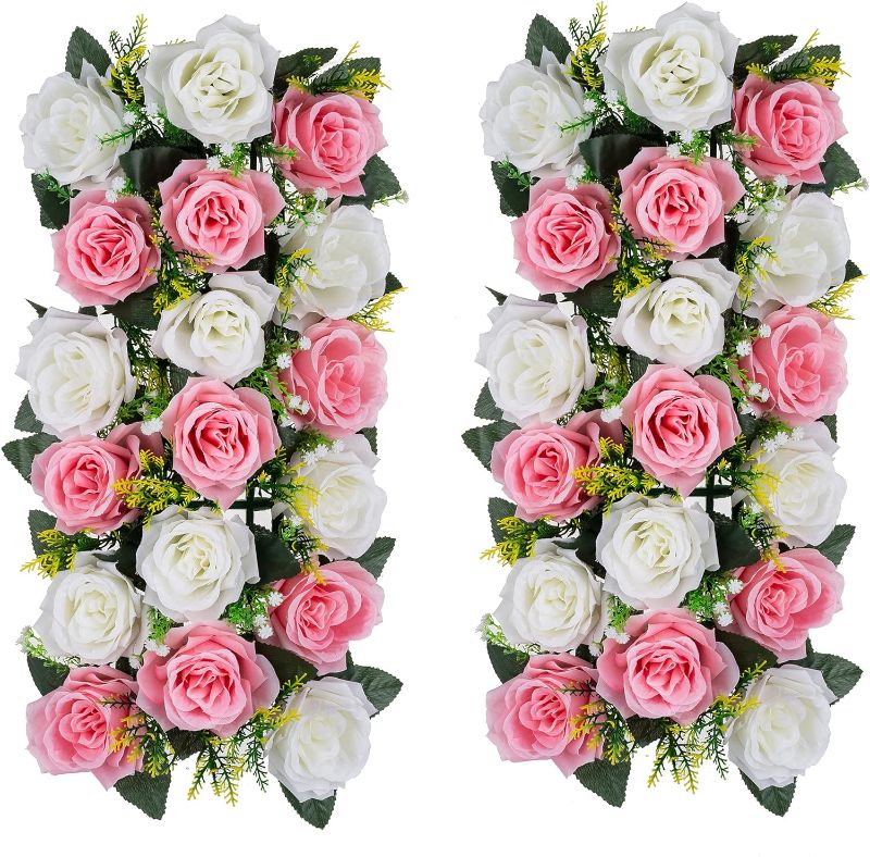 Photo 1 of  Flower Decorations for Wedding -10 Pcs Artificial Flower Arrangement 
