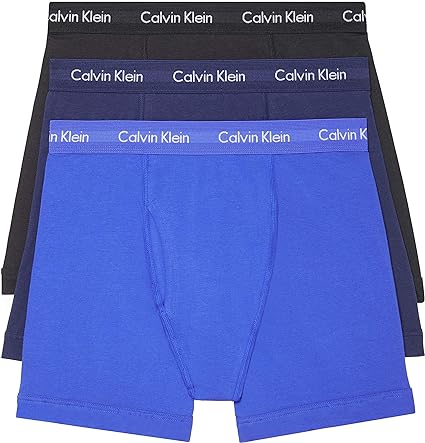 Photo 1 of Calvin Klein Men's Cotton Stretch 3-Pack Boxer Brief, M
