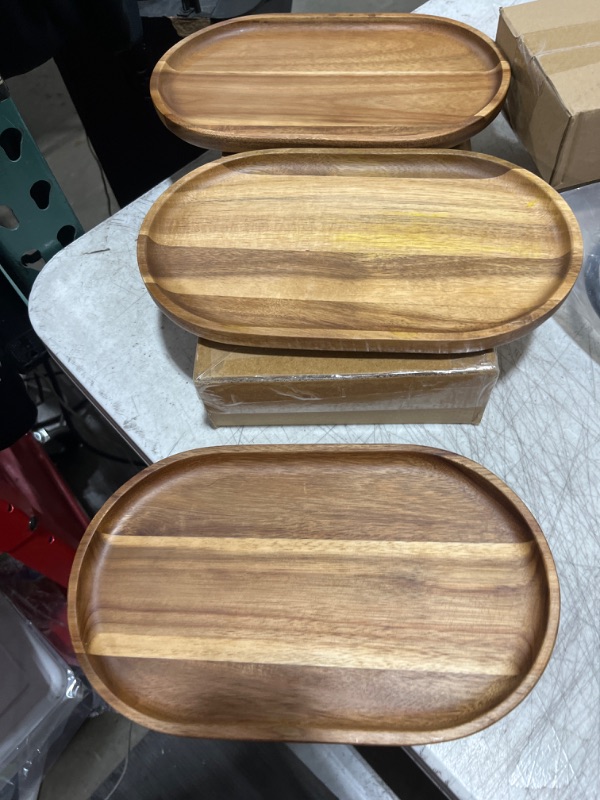 Photo 1 of 3 SMALL WOODEN TRAYS 