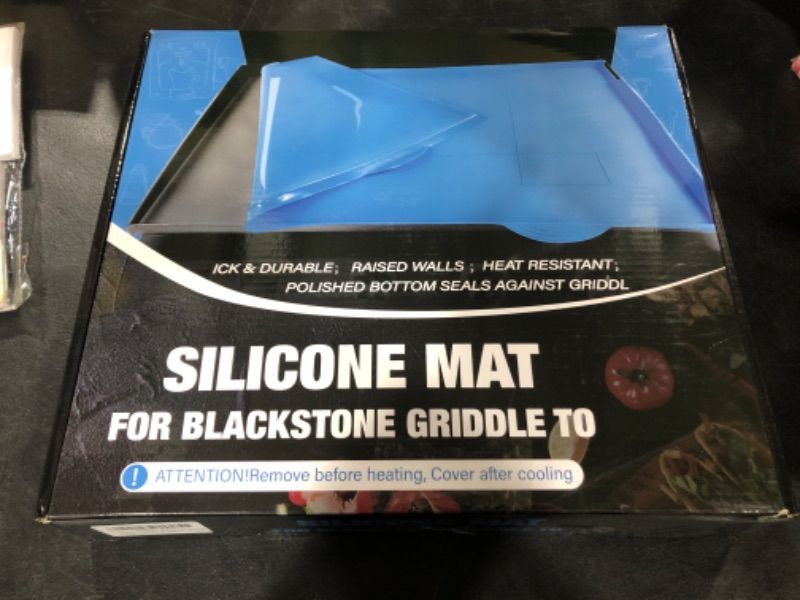 Photo 3 of 36" Silicone Griddle Mat for Blackstone Grill, Heavy Duty Food Grade Silicone Griddle Buddy Mat Top Cover for Blackstone Griddle Grill, Protect Griddle No Rust Dirt From Animal, Reusable Griddle Mat 