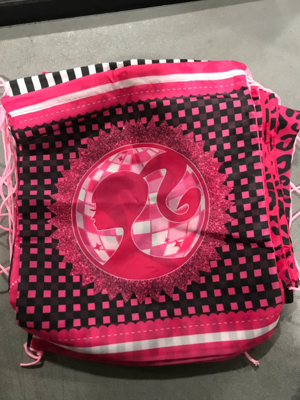 Photo 1 of ANYMONYPF 12 Pcs Little Drawstring Bags Goody Bags Treat Bags Promcess Favor Bags Football Gift Bags for Party Supplies (PIink)
