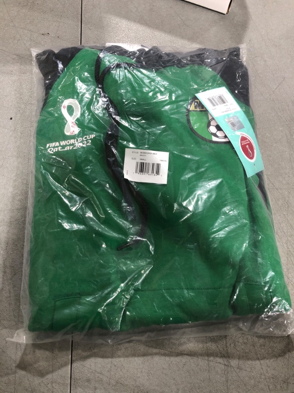 Photo 2 of Outerstuff Men's FIFA World Cup Contrast Raglan Tech Fleece Hoodie Mexico World Cup Soccer Team Small Team Color Small