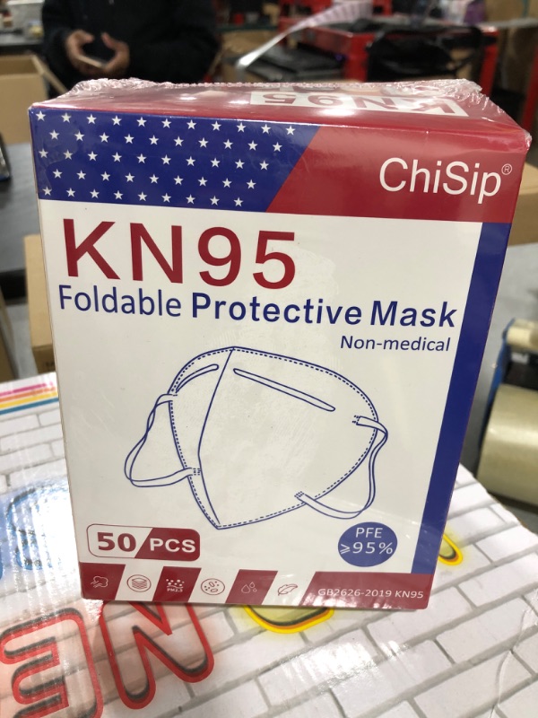 Photo 2 of KN95 Face Mask 50PCs, 5 Layer Design Cup Dust Safety Masks, Breathable Protection Masks Against PM2.5 Dust Bulk for Adult, Men, Women, Indoor, Outdoor Use