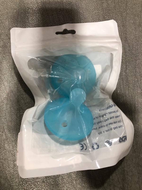 Photo 2 of AWH Dept Natural Pacifiers 0-3 Months and Breastfeeding Baby Essentials (2 Pack) (Blue)