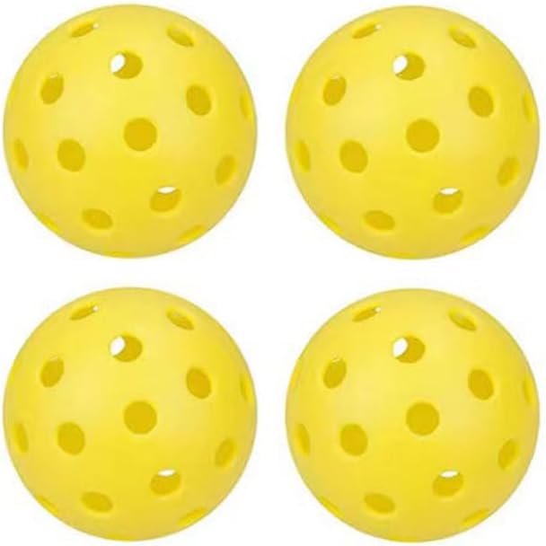 Photo 1 of AFNZTME Sports 40 Holes Performance Pickleball Balls Outdoor,USA Pickleball Approved Outdoor Pickleball Balls,4 Pack
