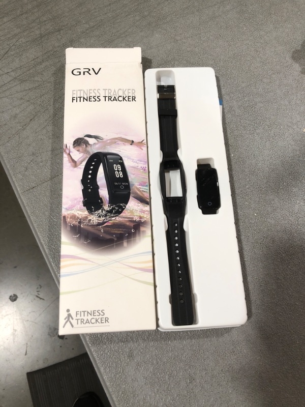 Photo 1 of GRV Fitness Tracker Non Bluetooth Fitness Watch No App No Phone Required Waterproof Pedometer Watch with Steps Calories Counter Sleep Tracker for Men Women Parents (Black)