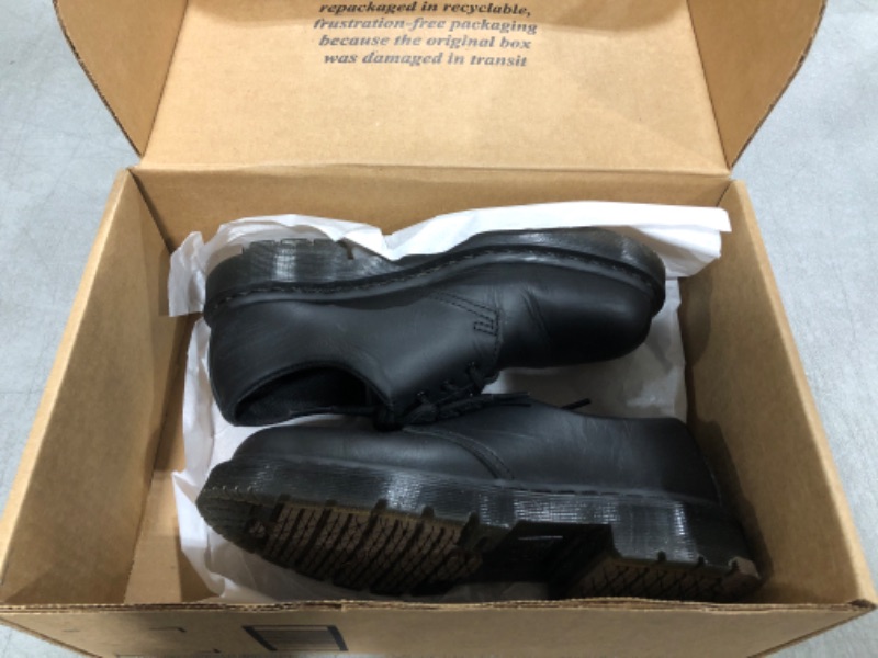Photo 2 of Dr. Martens mens 1461 Slip Resistant Service Boots 7 Women/6 Men Black Monochrome