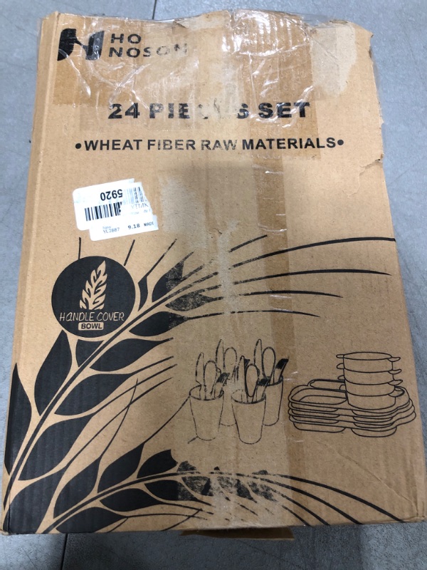 Photo 1 of 24 PC SET WHEAT FIBER MATERIALS FOR EATING 