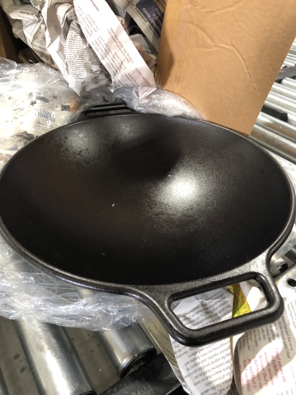 Photo 1 of Lodge BOLD 14 Inch Seasoned Cast Iron Wok; Design-Forward Cookware