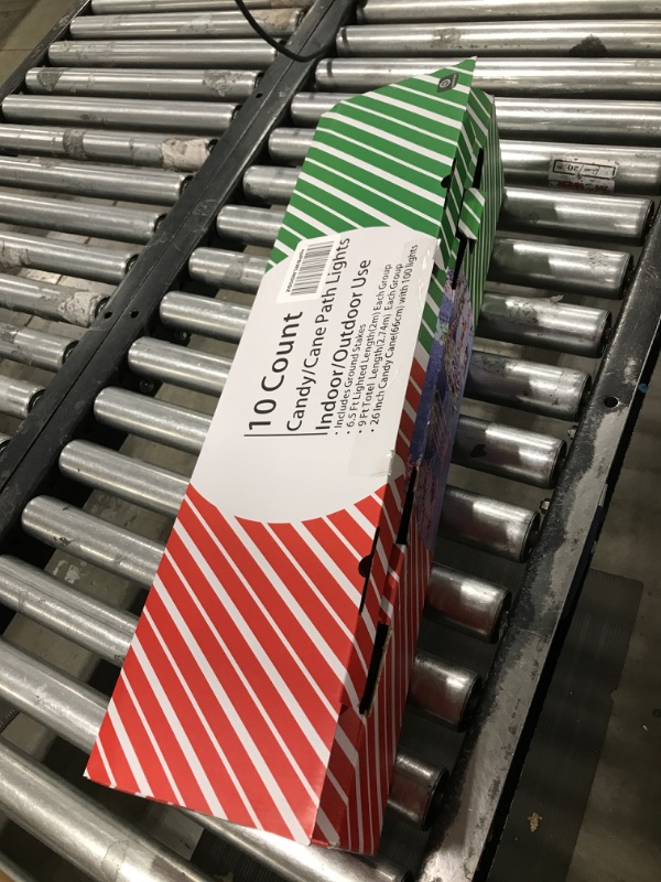 Photo 1 of 26" Christmas Candy Cane Pathway Markers Lights, Set of 20 Pack Christmas Outdoor Decorations Candy Cane Lights for Yard Patio Garden Walkway Indoor Décor Landscape Path Festival Holiday