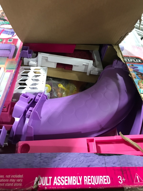 Photo 2 of Barbie Dreamhouse, Doll House Playset with 70+ Accessories Including Transforming Furniture, Elevator, Slide, Lights & Sounds Wheelchair Accessible Elevator