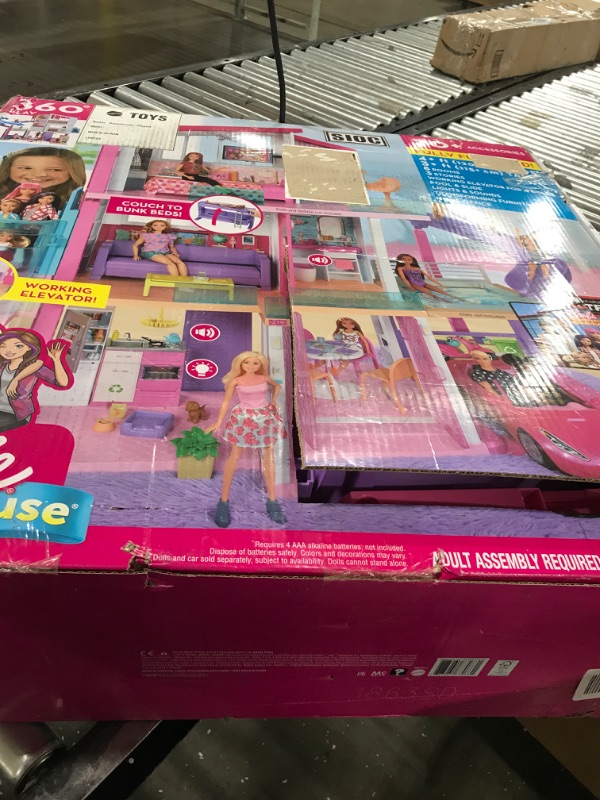 Photo 3 of Barbie Dreamhouse, Doll House Playset with 70+ Accessories Including Transforming Furniture, Elevator, Slide, Lights & Sounds Wheelchair Accessible Elevator