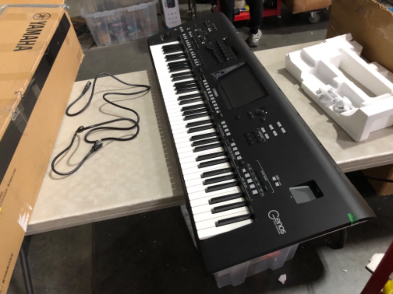 Photo 8 of ***POWERS ON - BUT SOME KEYS DON'T WORK - SEE COMMENTS***
Yamaha Genos 76-Key Arranger Workstation Keyboard